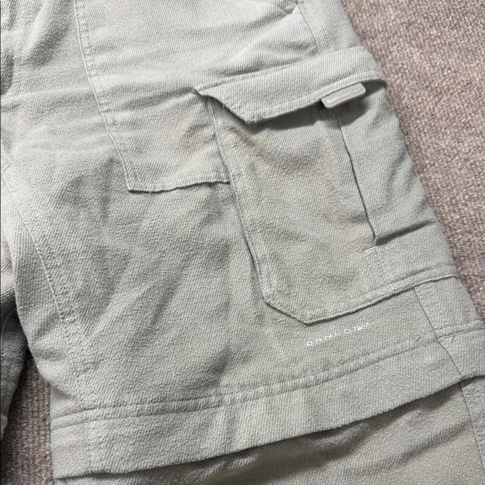Columbia Titanium Men’s Pants 32x34 Thick Omni Dry Convertible Hiking Fish Tan
